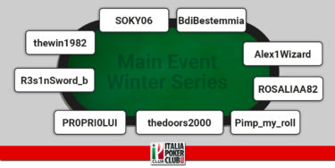 I grafici e le statistiche dei finalisti del Main Event Winter Series