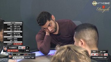 Mano crudele al Bike: quanto è difficile questo fold al river con K-K?