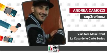 Andrea Camozzi racconta il primo major domenicale messo in bacheca