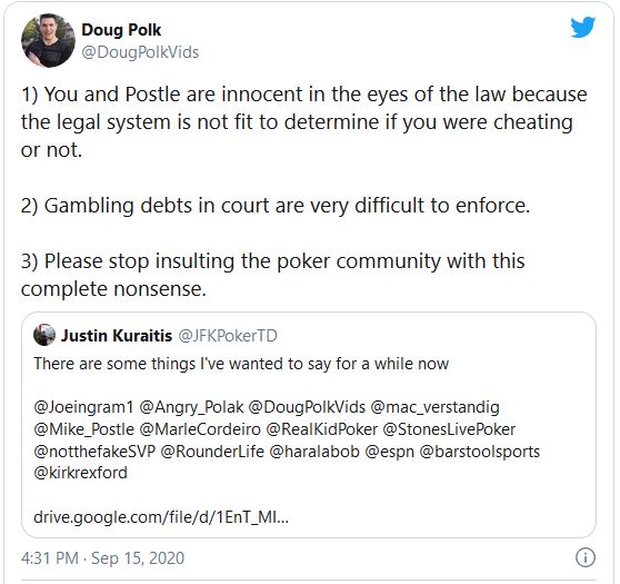 doug polk tweet kuraitis