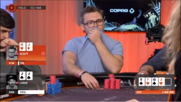 PartyPoker Millions Main Event 2019: Margereson vs Geilich, un atipico fold contro un maniac