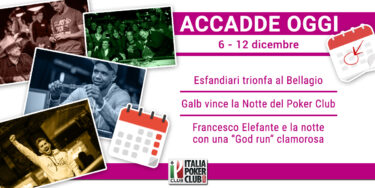 Accadde oggi: Galb Lepore sbanca la laguna, Elefante vince 5 tornei in una sola notte