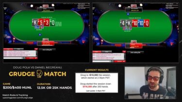 Per Daniel Negreanu le prime due sessioni online della sfida contro Doug Polk sono state un massacro
