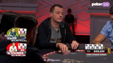 High Stakes Poker: Tom Dwan folda coppia di re col punto migliore