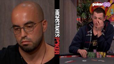 High Stakes Poker: Kenney check-pusha river, Dwan folda top two e indovina il punto avversario