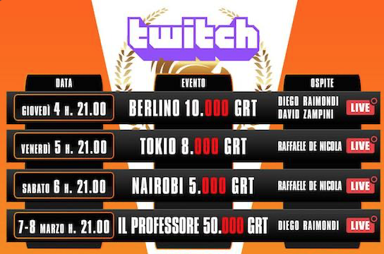 diretta twitch casa delle carte series partypoker