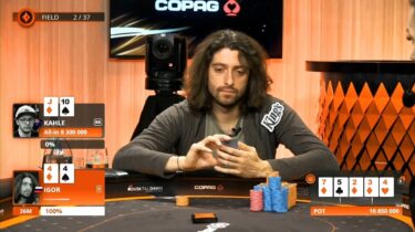 Jonathan Little analizza il fold di Igor Kurganov con set contro il bluff di Kahle Burns