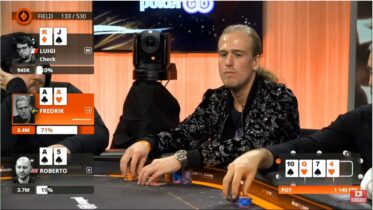 PartyPoker Live: il video Andersson vs Romanello, ballano i due assi