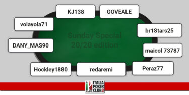 I grafici e le statistiche dei finalisti del Sunday Special 20/20