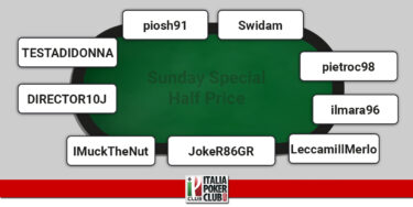 I grafici e le statistiche dei finalisti del Sunday Special Half Price