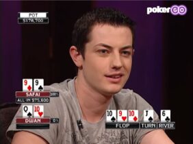 High Stakes Poker: Tom Dwan può foldare trips?