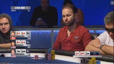 PCA Main Event: colore contro colore, difficile scampare, le scelte di Negreanu