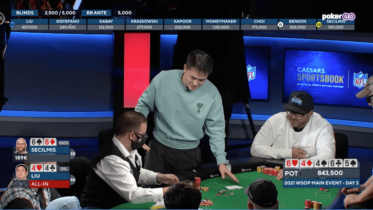 Una mano incredibile dal day 3 del Main Event WSOP