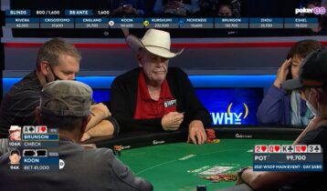 Foldare scala con la nonchalance di Doyle Brunson contro Jason Koon al Main Event WSOP
