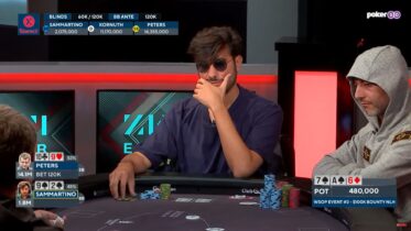Video replay a carte scoperte: il tavolo finale del 100K bounty WSOP con Dario Sammartino terzo