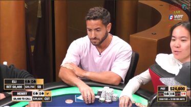 Poker live cash game: Hustler Casino, draw contro valore medio