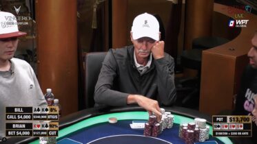 Il super bluff di Bill Klein, l’avversario passa coppia di re! (video)