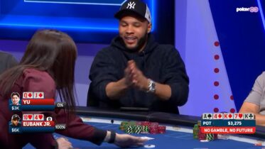 Vincere senza guardare le carte fino al turn: la mano del 888poker ambassador Chris Eubank jr