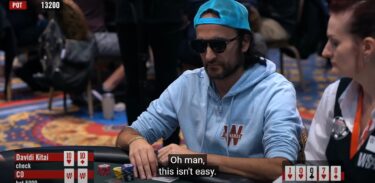 Chiamare sapendo di perdere: come ha pensato Davidi Kitai in tribettato al 5k 6-max WSOP