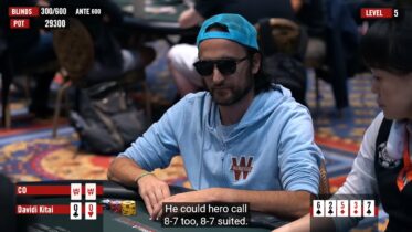 Come ha pensato Davidi Kitai per aggredire tre strade con coppia di donne al 5k 6-max WSOP