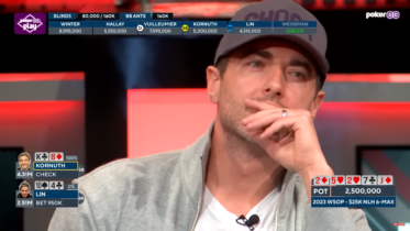 Il sensazionale call con re-alta di Chance Kornuth al tavolo finale del 25k High Roller WSOP