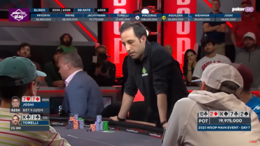 Lo herocall che ha azzoppato Alec Torelli in chiusura di day 7, 15 left al Main Event WSOP