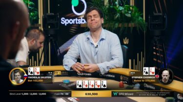 A bocca aperta per questo full foldato da Buldygin: ma Chidwick ha pushato per valore?