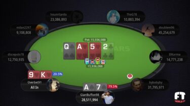 Il video-replay a carte scoperte del tavolo finale Ultra-Deep Galactic Series vinto da ‘discepolo78’