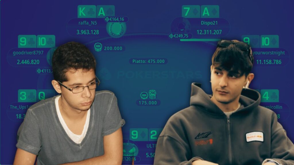 Come ha pensato Joao Vieira con AJs sul push pre 45x di Adrian Mateos al 10k 6max WSOP