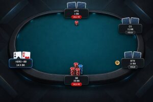 5 left, 2° in chips: il chipleader repusha sull’all-in del corto da utg, cosa fai con ATo?