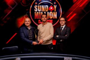 Sunday Million Live 2026: Ettore Santoprete trionfa con Deal a Campione, Compagno e Yu sul podio